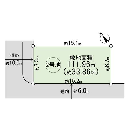 高槻市大和1丁目 2号地 区画図 高槻市大和1丁目 2号地 区画図