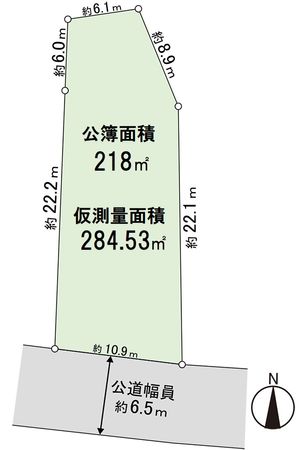 三島郡島本町山崎4丁目 区画図 区画図