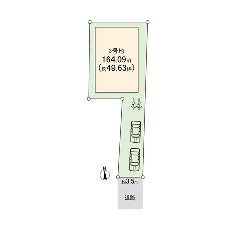 島本町水無瀬1丁目 3号地 区画図 島本町水無瀬1丁目 3号地 区画図