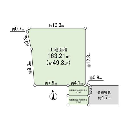 高槻市東五百住町1丁目 区画図