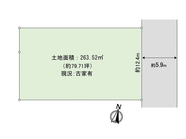高槻市日吉台二番町 区画図