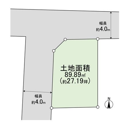 高槻市大塚町2丁目 A号地 区画図 高槻市大塚町2丁目 A号地 区画図