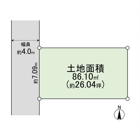 高槻市大塚町2丁目 3号地 区画図 高槻市大塚町2丁目 3号地 区画図