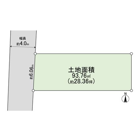 高槻市大塚町2丁目 C号地 区画図 高槻市大塚町2丁目 C号地 区画図