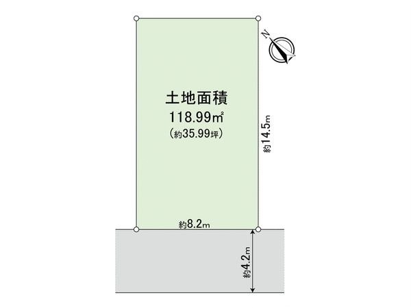 高槻市安岡寺町5丁目 土地 区画図 高槻市安岡寺町5丁目 土地 区画図