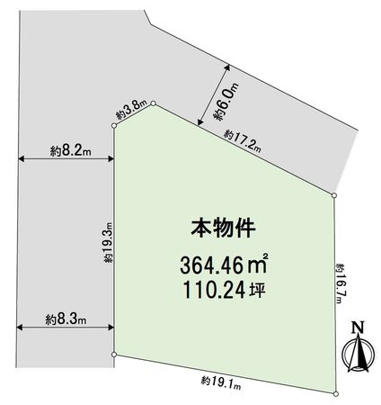 高槻市天神町2丁目 区画図 高槻市天神町2丁目 区画図