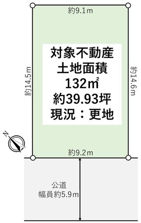 安岡寺町5丁目 土地 区画図 安岡寺町5丁目 土地 区画図