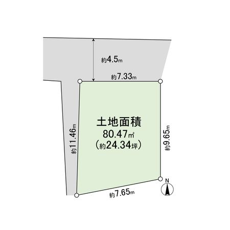 高槻市安満中の町 区画図 高槻市安満中の町 区画図