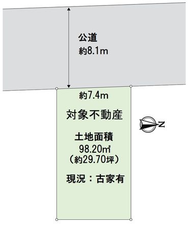 高槻市栄町1丁目 区画図 高槻市栄町1丁目 区画図