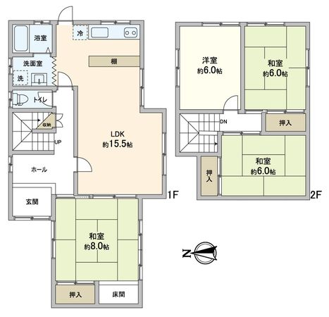高槻市緑が丘2丁目 間取図(平面図)