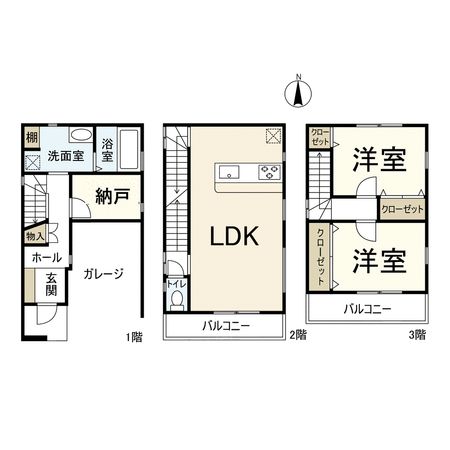 高槻市淀の原町 間取図(平面図)
