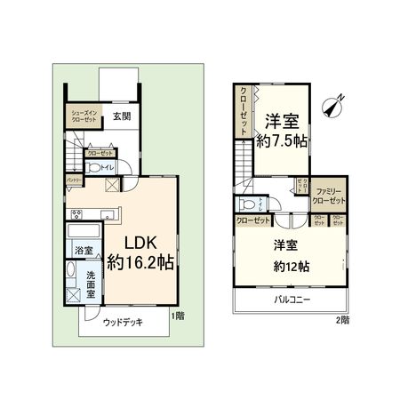 高槻市安岡寺町5丁目 3号地 間取図(平面図) 高槻市安岡寺町5丁目 3号地 間取図(平面図)
