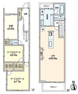 高槻市名神町 間取図(平面図)