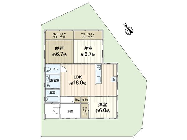 高槻市富田町3丁目 間取図(平面図) 高槻市富田町3丁目 間取図(平面図)