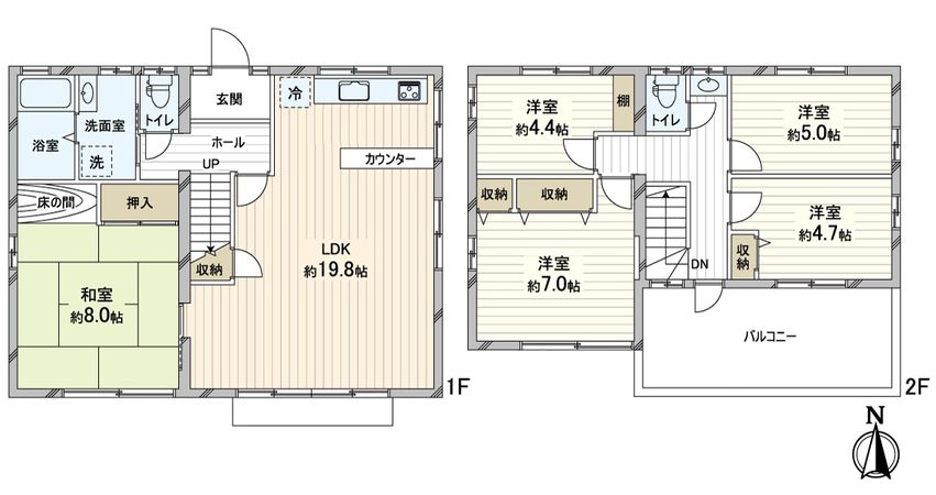 高槻市寺谷町 間取図(平面図)