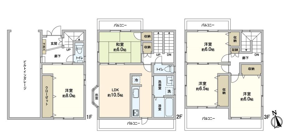 淀の原町 戸建 間取図(平面図) 淀の原町 戸建 間取図(平面図)