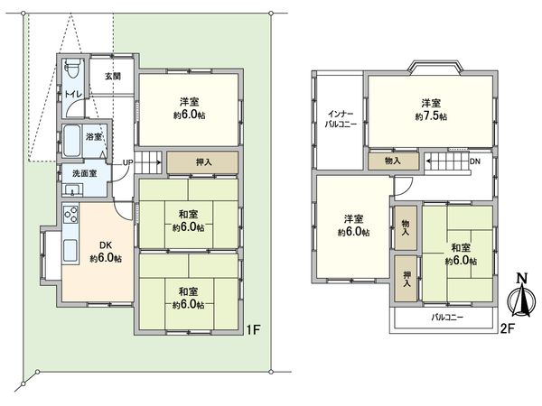 高槻市浦堂3丁目 間取図(平面図) 高槻市浦堂3丁目 間取図(平面図)