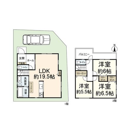高槻市柳川町2丁目 間取図(平面図) 高槻市柳川町2丁目 間取図(平面図)