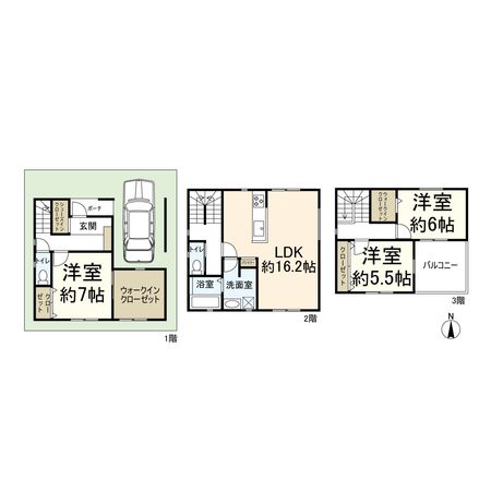 高槻市竹の内町 間取図(平面図) 高槻市竹の内町 間取図(平面図)
