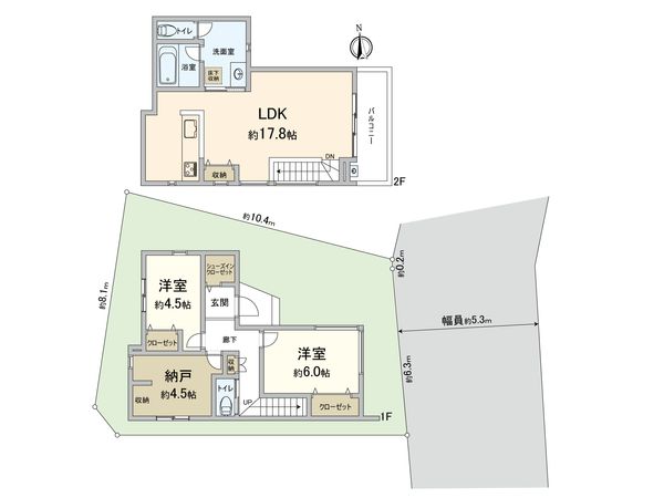 高槻市緑が丘2丁目 間取図(平面図)