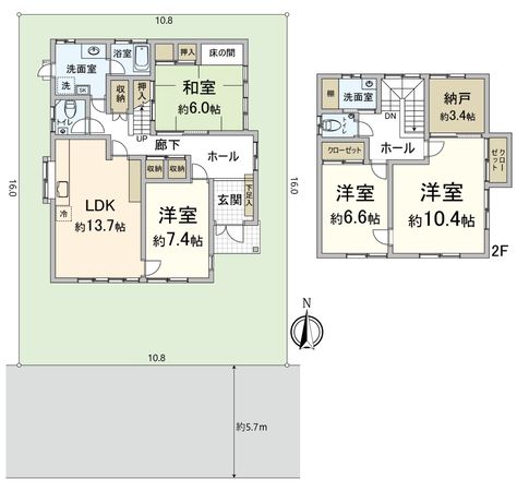 高槻市南平台5丁目 間取図(平面図) 高槻市南平台5丁目 間取図(平面図)