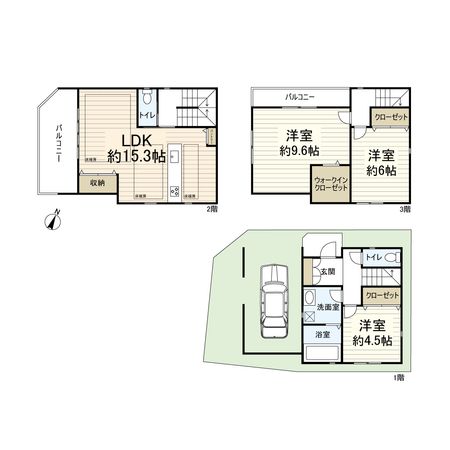 高槻市芝生町1丁目 間取図(平面図) 高槻市芝生町1丁目 間取図(平面図)