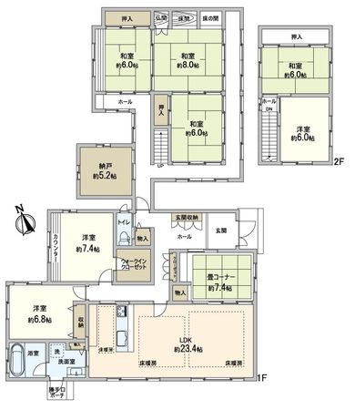 三島郡島本町桜井4丁目 間取図(平面図) 三島郡島本町桜井4丁目 間取図(平面図)
