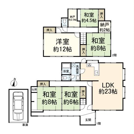 高槻市浦堂本町 間取図(平面図) 高槻市浦堂本町 間取図(平面図)