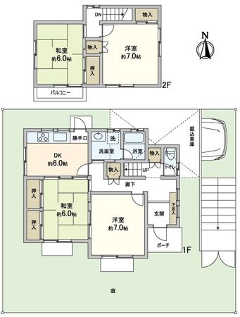 高槻市弥生が丘町 間取図(平面図) 高槻市弥生が丘町 間取図(平面図)