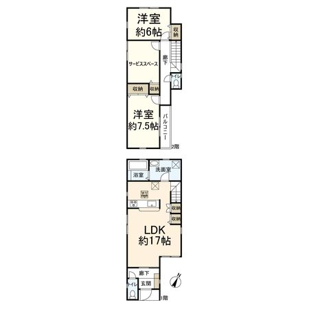 高槻市日吉台七番町 間取図(平面図) 高槻市日吉台七番町 間取図(平面図)