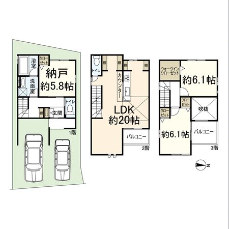 高槻市安満中の町 間取図(平面図) 高槻市安満中の町 間取図(平面図)
