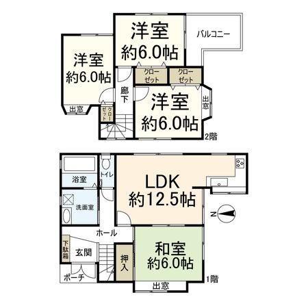 高槻市須賀町 間取図(平面図) 高槻市須賀町 間取図(平面図)