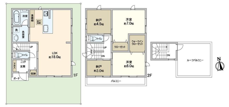 高槻市川西町2丁目 間取図(平面図) 高槻市川西町2丁目 間取図(平面図)