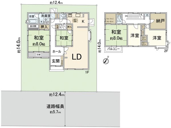 高槻市南平台5丁目 間取図(平面図) 高槻市南平台5丁目 間取図(平面図)