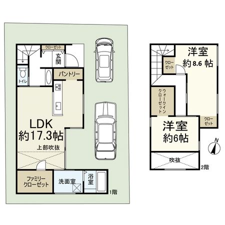 高槻市松が丘4丁目 間取図(平面図) 高槻市松が丘4丁目 間取図(平面図)