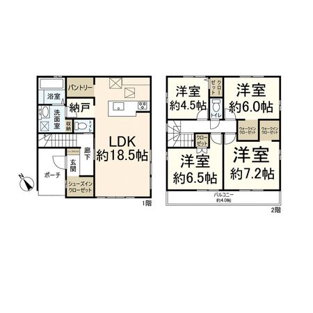 高槻市安岡寺町5丁目 間取図(平面図) 高槻市安岡寺町5丁目 間取図(平面図)