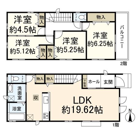高槻市高西町 間取図(平面図) 高槻市高西町 間取図(平面図)