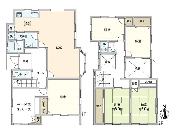 安岡寺町一丁目 戸建 間取図(平面図)