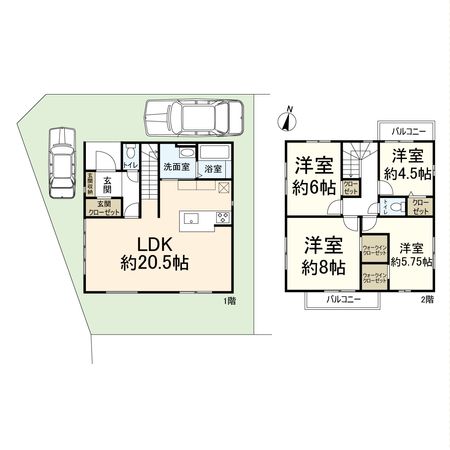 高槻市松が丘4丁目 間取図(平面図) 高槻市松が丘4丁目 間取図(平面図)