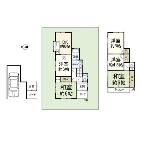高槻市古曽部町3丁目 間取図(平面図) 高槻市古曽部町3丁目 間取図(平面図)