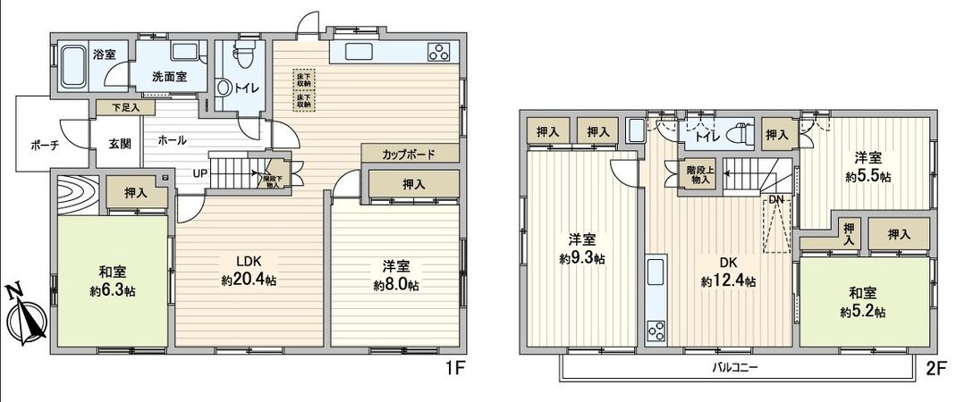 高槻市日吉台五番町 間取図(平面図) 高槻市日吉台五番町 間取図(平面図)