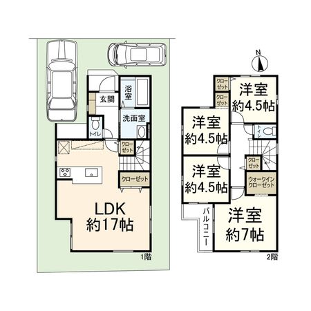 三島郡島本町広瀬1丁目 間取図(平面図)