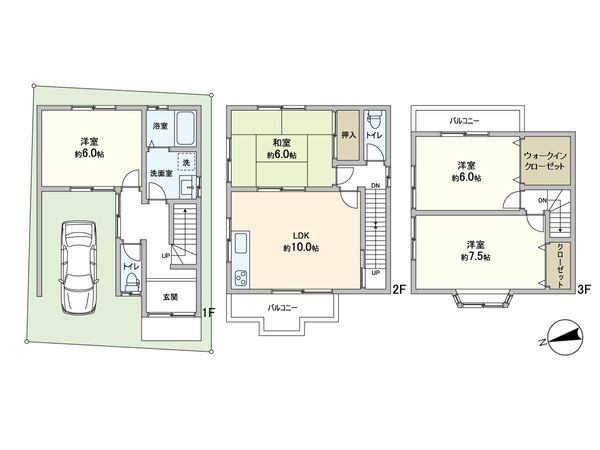 大山崎町字下植野小字寺門 間取図(平面図) 大山崎町字下植野小字寺門 間取図(平面図)