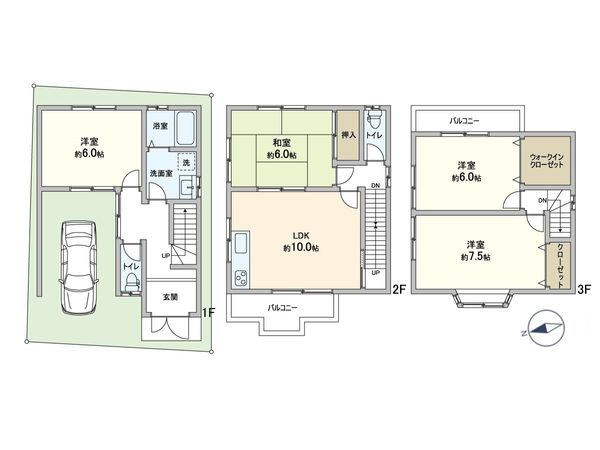 大山崎町字下植野小字寺門 間取図(平面図) 大山崎町字下植野小字寺門 間取図(平面図)