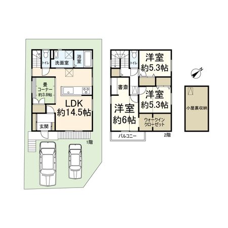 高槻市安岡寺町2丁目 間取図(平面図) 高槻市安岡寺町2丁目 間取図(平面図)