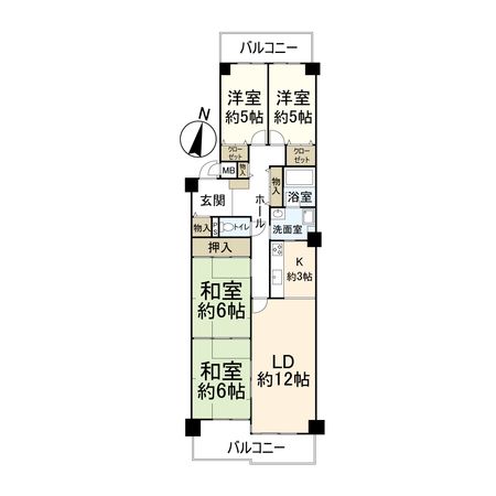 シャルマンコーポ高槻 間取図(平面図)