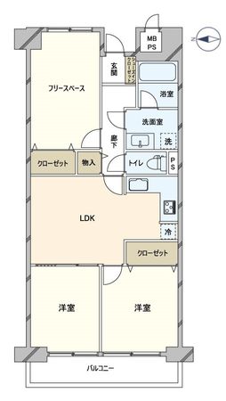 ライオンズマンション高槻 間取図(平面図)