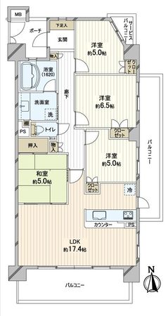 Brillia高槻桜堤公園 間取図(平面図) 間取図(平面図)
