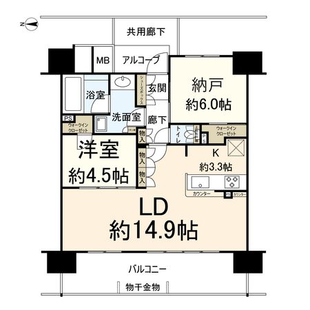 シエリア高槻大畑町 間取図(平面図)