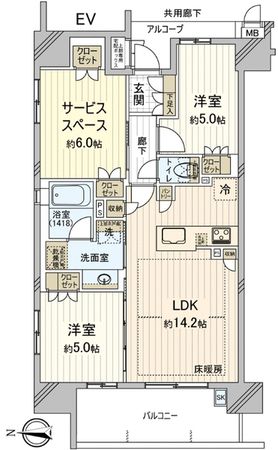 シーンズ高槻上田辺町 間取図(平面図) シーンズ高槻上田辺町 間取図(平面図)